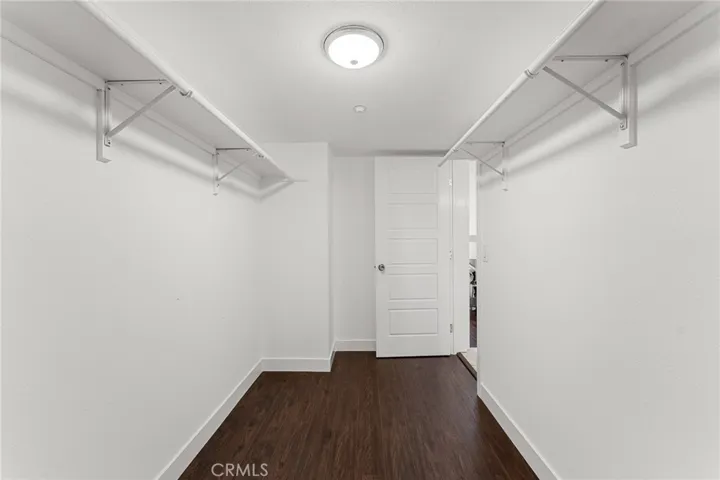 upstairs primary walk in closet