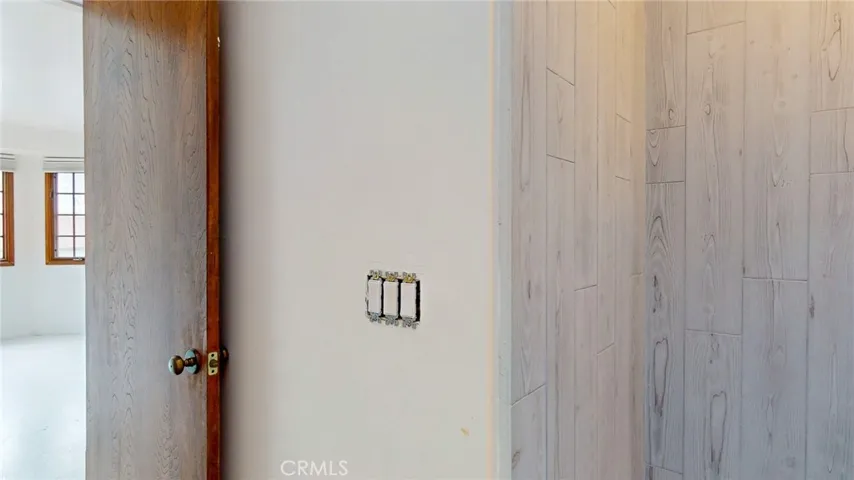 The primary bath has incomplete renovations.
