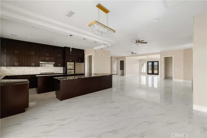 Open living area from the back facing to front