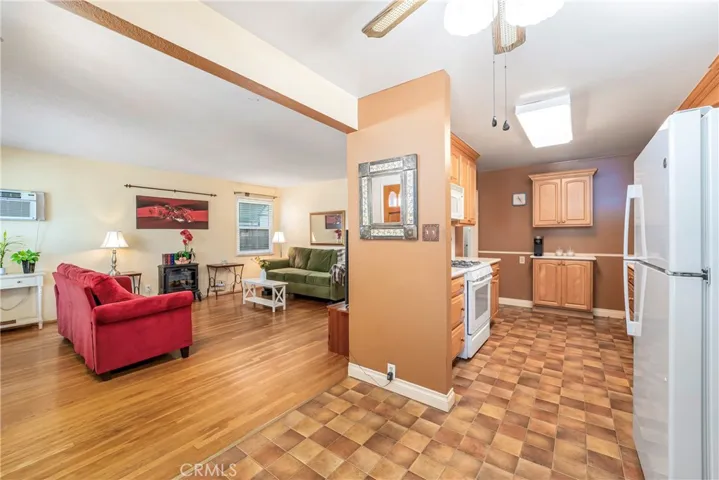 Dining area open to kitchen