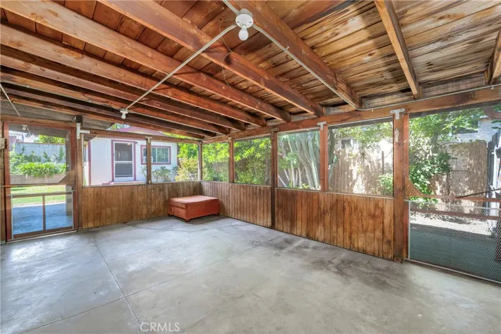 Screened-in covered patio