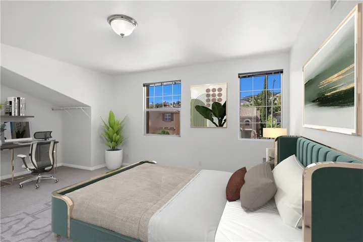 Virtually Staged Upstairs Bedroom #3/Bonus Room