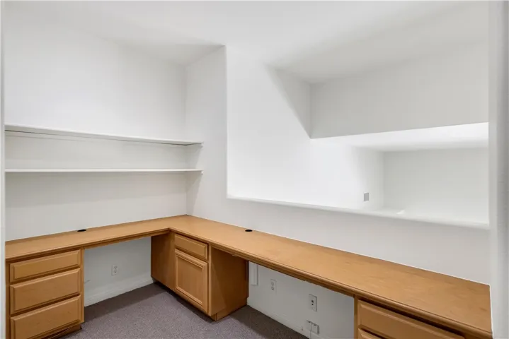 Loft w/ built-in Desk and shelves