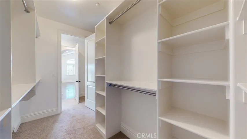 Master walk in closet