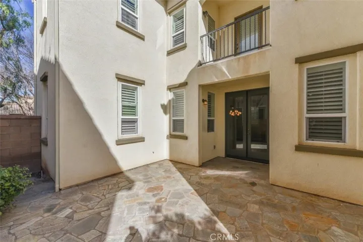 Courtyard next to living room