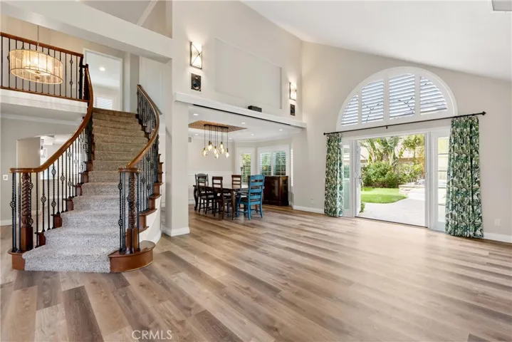 Phenomenal living room adjacent to formal dining room