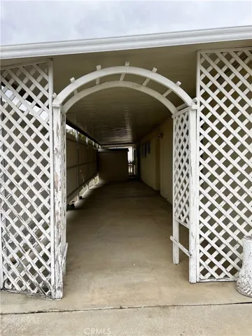 living room side entrance.