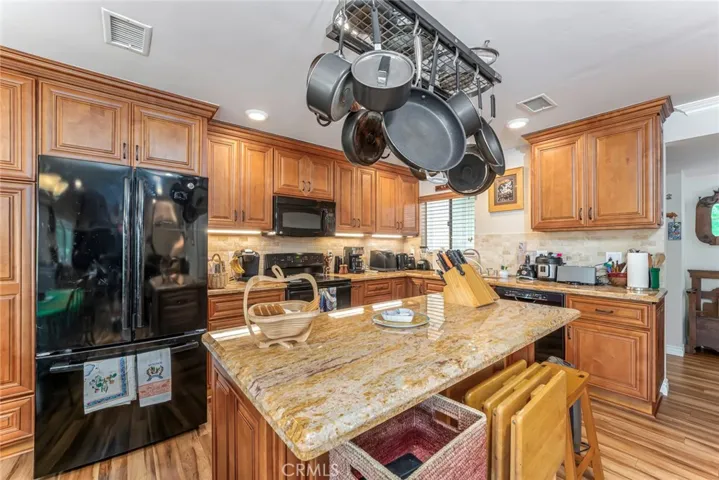 Remodeled kitchen and granite countertops