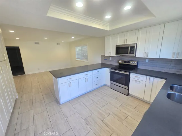 New white Shaker cabinets