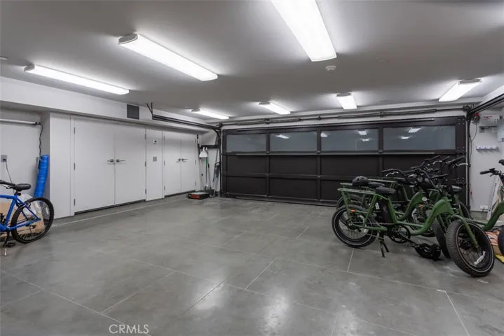 Oversize garage with convenient side garage opening for toys.