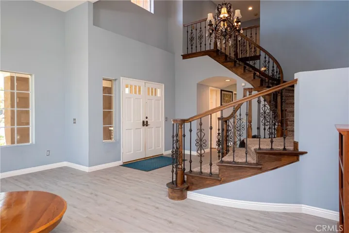 view from formal living room