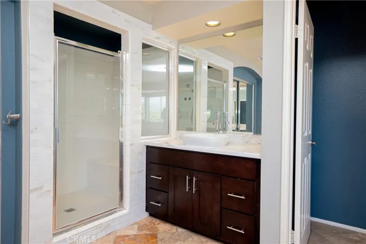 Master shower and second sink