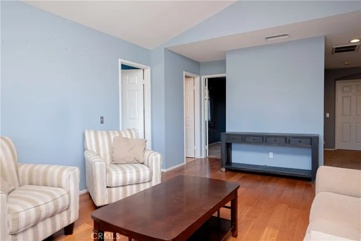 upstairs loft facing bed and bath