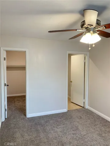 Rear unit master with closet and bathroom