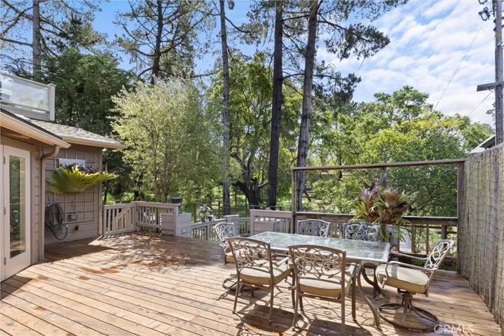 Back deck, has gates for animals.