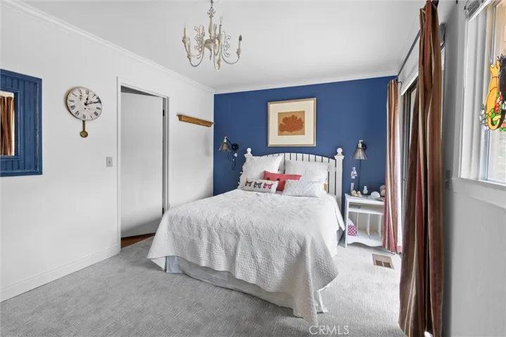 Other view of downstairs bedroom from closet area.