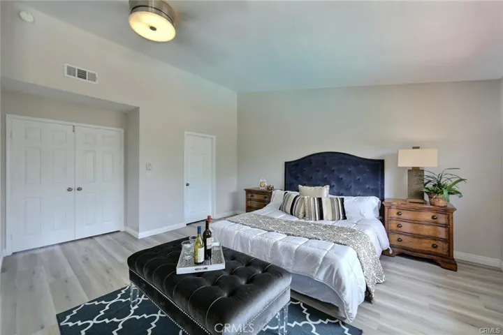 Virtual staged bedroom