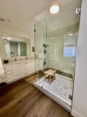Bathroom with dual sinks