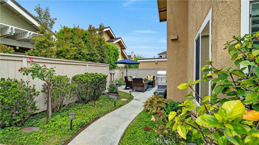 The wrap around patio