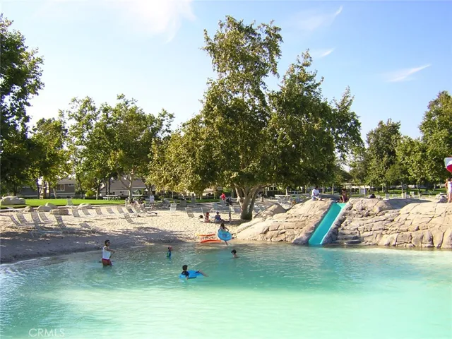 The North Lake Lagoon with water slides, beach and dock