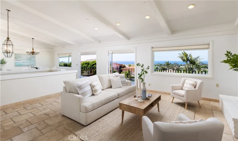 Ocean views during the day from living room