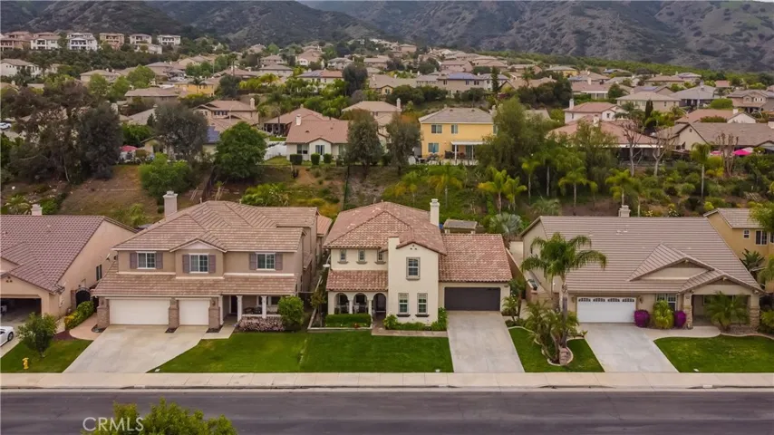 Aerial view of house