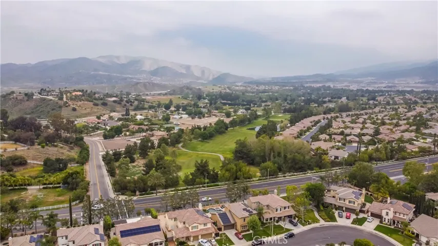 Aerial view of  community