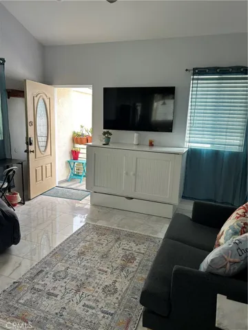 queen size Murphy bed in living