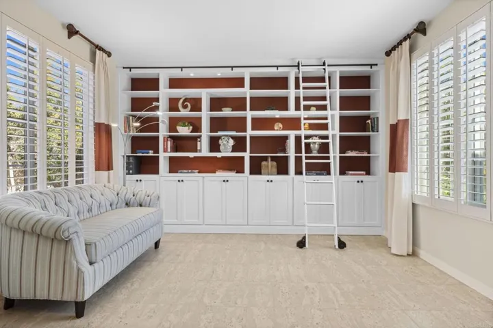 Floor-to-Ceiling Built-In Bookcase