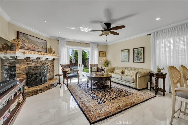 Fireplace in the Family room