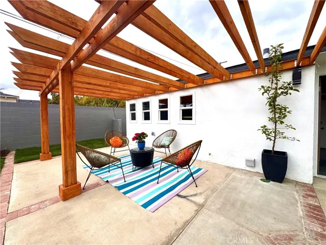 Patio and pergola off the Family room