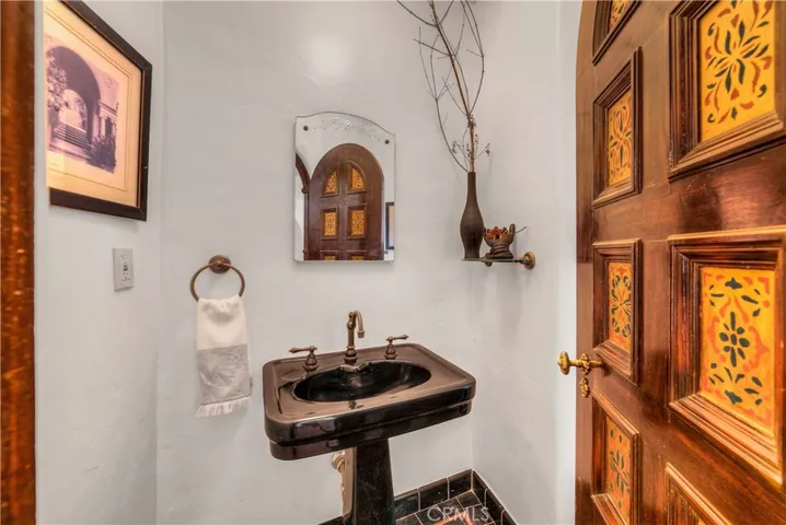 Powder room downstairs.