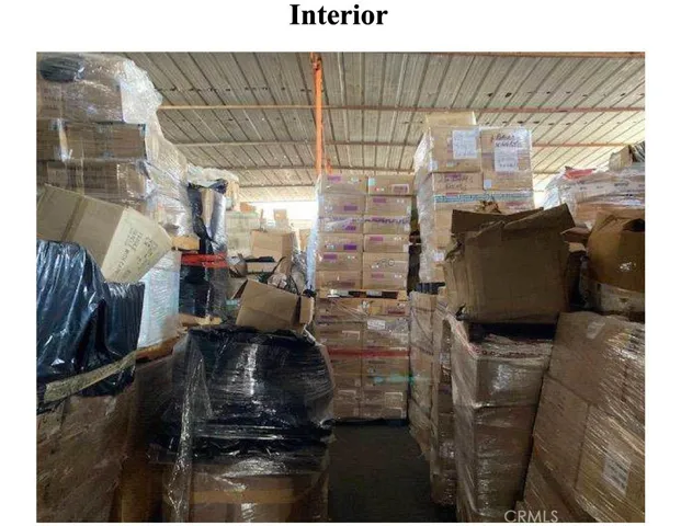 Interior of Corrugated Roof Storage Area