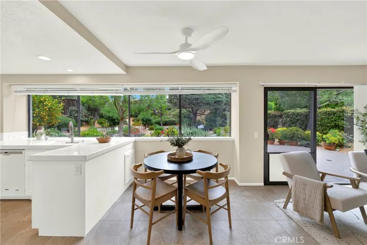 Open to Kitchen/2nd living area with View and Fireplace 
