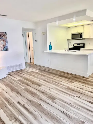 True tone flooring can look grey or tan