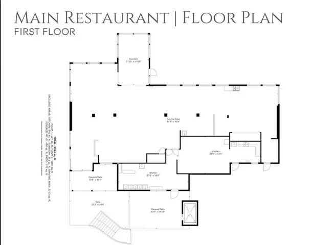 Main Restaurant|Floor Plan (First Floor)