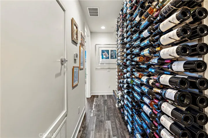 Full wine rack for the oenophile