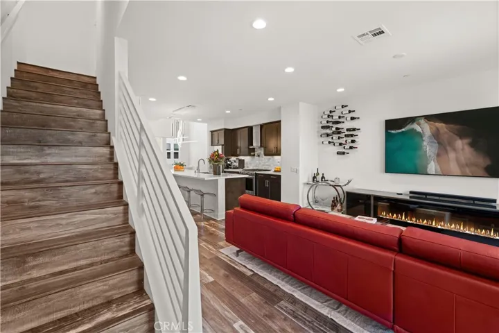 Stairs leading to third level