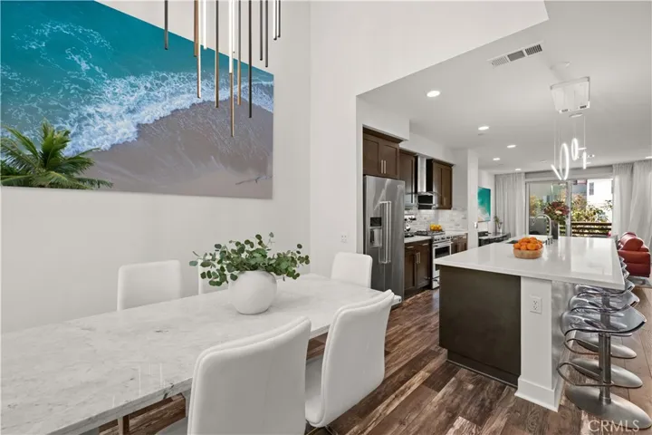 Light-filled dining room