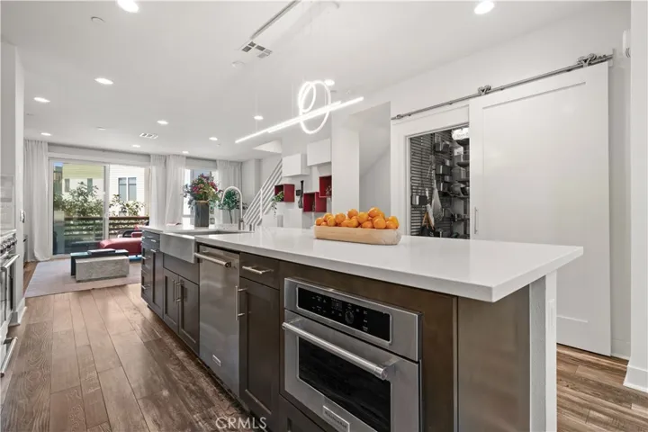 Walk-in pantry for all of your culinary supplies and accessories