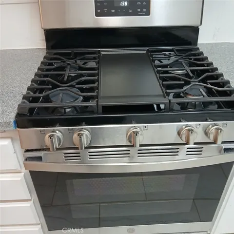 New stainless steel range