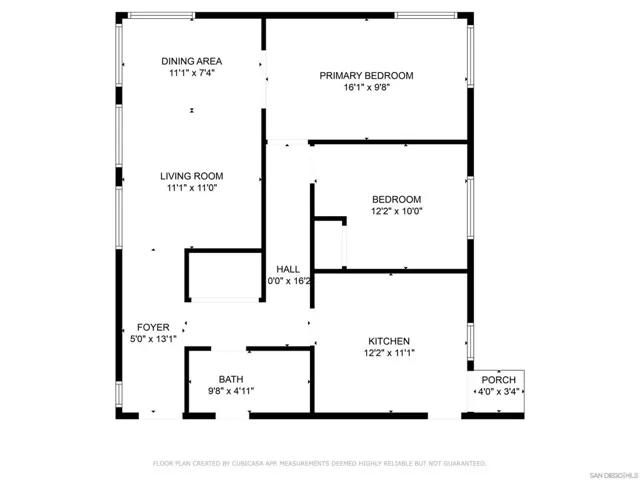 ADU FLOOR PLAN WITH MEASUREMENTS. Please verify measurements yourself.