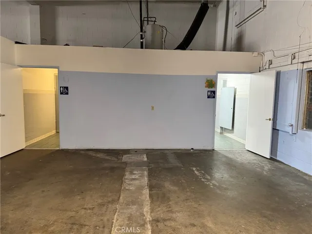 Restrooms in warehouse area