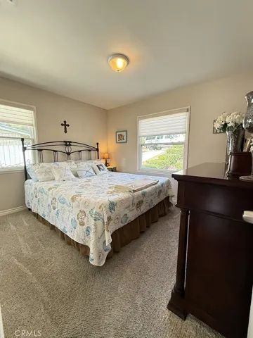 The room we use as our bedroom with king size bed...