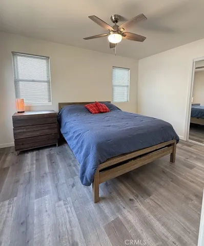 Large bedroom, big enough for a dresser and a desk...
