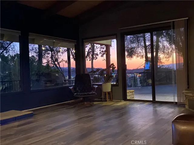Sunset from living room