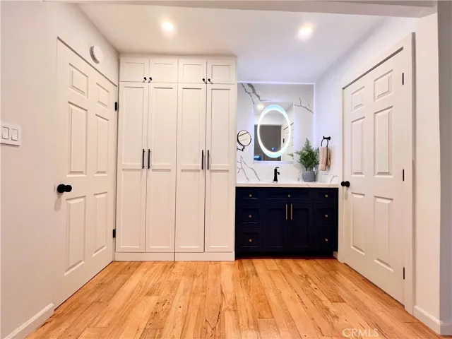 Indoor Stacked Laundry w/Closet Doors
