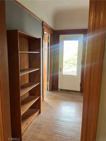 Hallway between bedroom