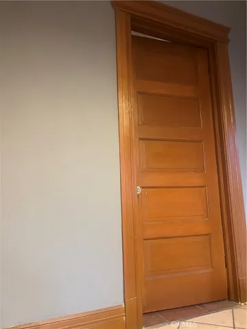 door and its original refinished moldings