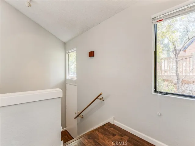 Entry stairs to the upper level.